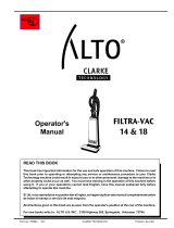 Alto Filtra-Vac 18 Manual de usuario