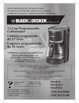 Black and Decker Appliances DCM3250B Manual de usuario