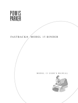 Powis Parker FASTBACK 15 Manual de usuario
