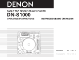 Denon S1000 - DN Scratch DJ Table Top CD El manual del propietario