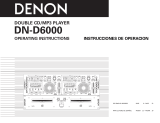 Denon DND6000 - Dual DJ CD Player Instrucciones de operación