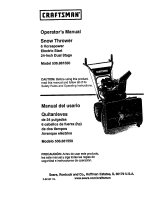 Craftsman SNOWTHROWER 536.8884 Manual de usuario