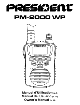 PRESIDENT PM-2000 WP - El manual del propietario