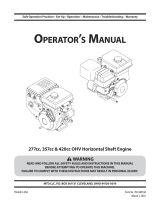 MTD 243cc Manual de usuario