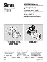 Simer 2802E Manual de usuario
