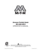 Mi-T-M Kerosene Portable Heaters Manual de usuario