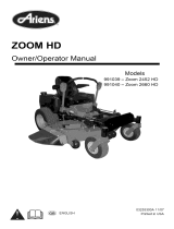 Ariens 991039 - Zoom 2452 HD El manual del propietario
