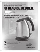 Black & Decker JKC651KT Manual de usuario