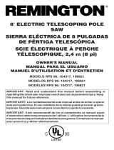 Remington Pole Saw Assembly 104317 El manual del propietario