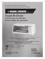Black & Decker Toast-R-Oven TRO420 Manual de usuario