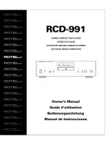 Rotel RCD-991 El manual del propietario