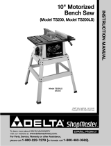 Delta ShopMaster TS200 Manual de usuario