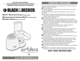 Black and Decker Appliances MFP200T Manual de usuario