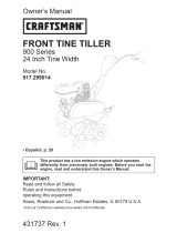 Craftsman 29921 - Front Tine Tiller-CA Model El manual del propietario