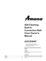 Amana AOCS3040SS-P1132348NSS El manual del propietario