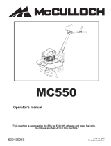 McCulloch MC550 Manual de usuario