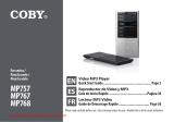 Coby MP767 Manual de usuario