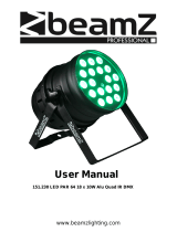 Beamz LED ACIS II 8 WAY 10W RGBW DMX Manual de usuario