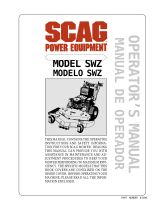 Scag Power Equipment SWZ Hydro Drive Manual de usuario