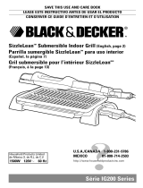 Black & Decker SizzleLean IG200 Series Manual de usuario
