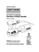 Craftsman 27675 - Professional 5 in. 3.0 Amp Random Orbit Sander El manual del propietario