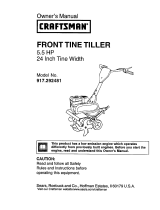 Craftsman 29921 - Front Tine Tiller-CA Model El manual del propietario