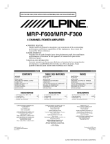 Alpine MRP-F600 Manual de usuario