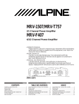 Alpine MRV-1507 Manual de usuario