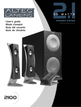 Altec Lansing 2100 Manual de usuario