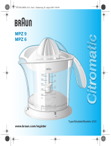 Braun Citromatic MPZ 9 Manual de usuario