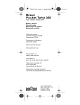 Braun Pocket Twist 350 Manual de usuario