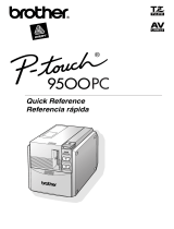Brother PT 9500PC Manual de usuario
