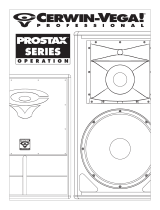 Cerwin-Vega Professional ProStax PSX-153 Manual de usuario