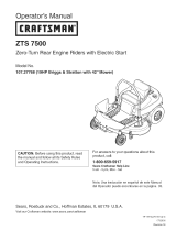 Craftsman ZTS 7500 Manual de usuario