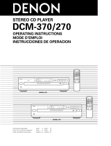 Denon DCM-270 Manual de usuario