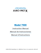 Euro-Pro 7500 Manual de usuario