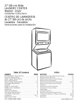 Frigidaire GLET1031FS - 3 cu. Ft. Laundry Center Manual de usuario