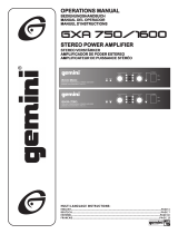 Gemini GXA-1600 Manual de usuario