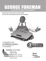 George Foreman G-broil GR0072P Manual de usuario