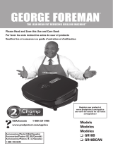 George Foreman GR10B Champ El manual del propietario