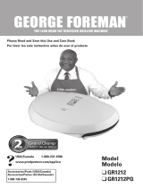 George Foreman GR1212PQ Manual de usuario