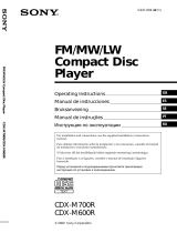Sony CDX-M700R Manual de usuario