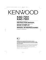 Kenwood KAC-7251/7201 Manual de usuario
