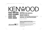 Kenwood KDC MP225 - 50w x 4 CD/MP3/WMA Receiver Manual de usuario