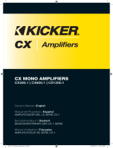 Kicker 2012 CX Mono Amplifiers Manual de usuario