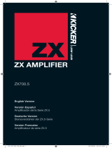 Kicker 2011 ZX 700.5 Manual de usuario