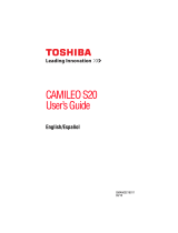 Toshiba Camileo S20 Manual de usuario