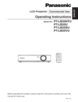 Panasonic Panasonic PT-LB20NTU Manual de usuario