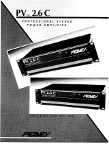 Peavey PV 2.6 C Professional Stereo Power Amp Manual de usuario