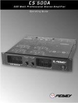 Peavey CS 500S 500 Watt Professional Stereo Power Amplifier Manual de usuario